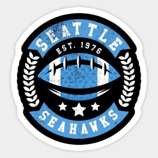 Seattle City Football Seattle Seahawks Football Fan Sticker